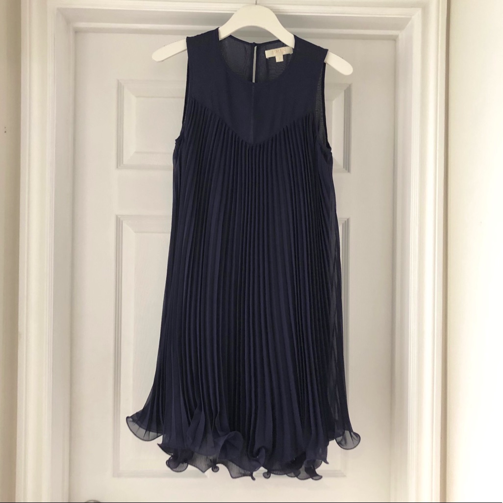 Erin Erin Fetherston Purple Pleated Chiffon Dress